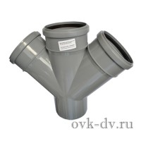 Крестовина канализационная одноплоскостная PP D 110/110/110*45 Sinikon
