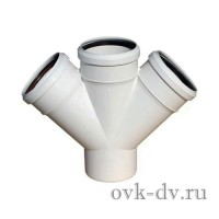Крестовина PP Comfort Plus одноплоскостная D 50/50/50*45 белая Синикон