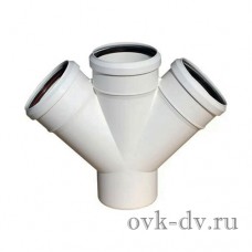 Крестовина PP Comfort Plus одноплоскостная D 50/50/50*45 белая Синикон