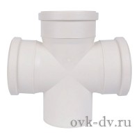 Крестовина PP Comfort Plus одноплоскостная D 50/50/50*90 белая Синикон