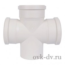 Крестовина PP Comfort Plus одноплоскостная D 50/50/50*90 белая Синикон