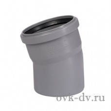 Отвод канализационный PP D 90 15 градусов Ostendorf