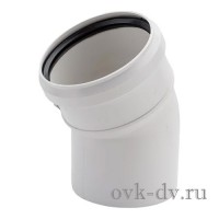  Отвод PP Comfort Plus D 110 x 30 градусов белый Синикон