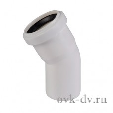  Отвод PP Comfort Plus D 50 x 30 градусов белый Синикон