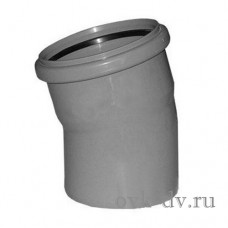 Отвод канализационный PP D 110 15 градусов Sinikon