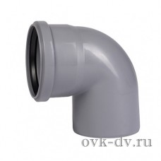 Отвод канализационный PP D 90 87 градусов Ostendorf