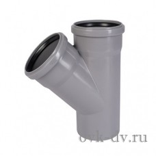 Тройник канализационный PP D 90/90*45° Ostendorf