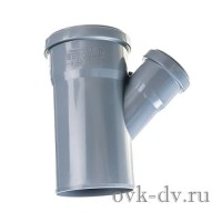 Тройник канализационный PP D 90/50*45° Ostendorf