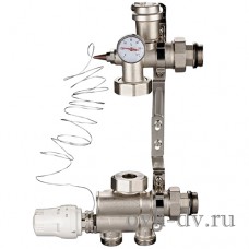 Насосно-смесительный узел для ТП с термоголовкой. Vieir (VR202)