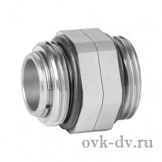 Ниппель сдвоенный 1" MM (наружная / наружная) никелированный Vieir Ниппель сдвоенный 1" MM (наружная / наружная) никелированный Vieir