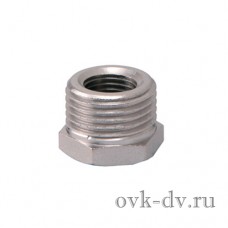 Футорка резьбовая латунная никелированная 1/2" х 1/4" МF  Vieir