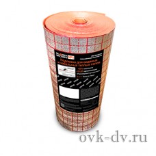 Подложка с печатью для систем водяных и кабельных теплых полов "GLOBEX ЭКСПЕРТ" 5 мм*1000мм*30м НПП-К-ЛП5