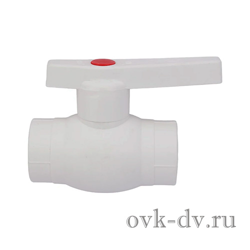 Кран шаровой (шар латунь) PPR 25 рычаг AQualink
