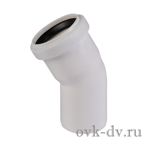 Отвод PP Comfort Plus D 50 x 30 градусов белый Синикон