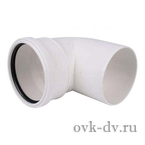 Отвод PP Comfort Plus D 110 х 90 градусов белый Синикон