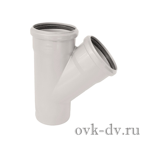 Тройник PP Comfort Plus D 110/110*45 белый Синикон